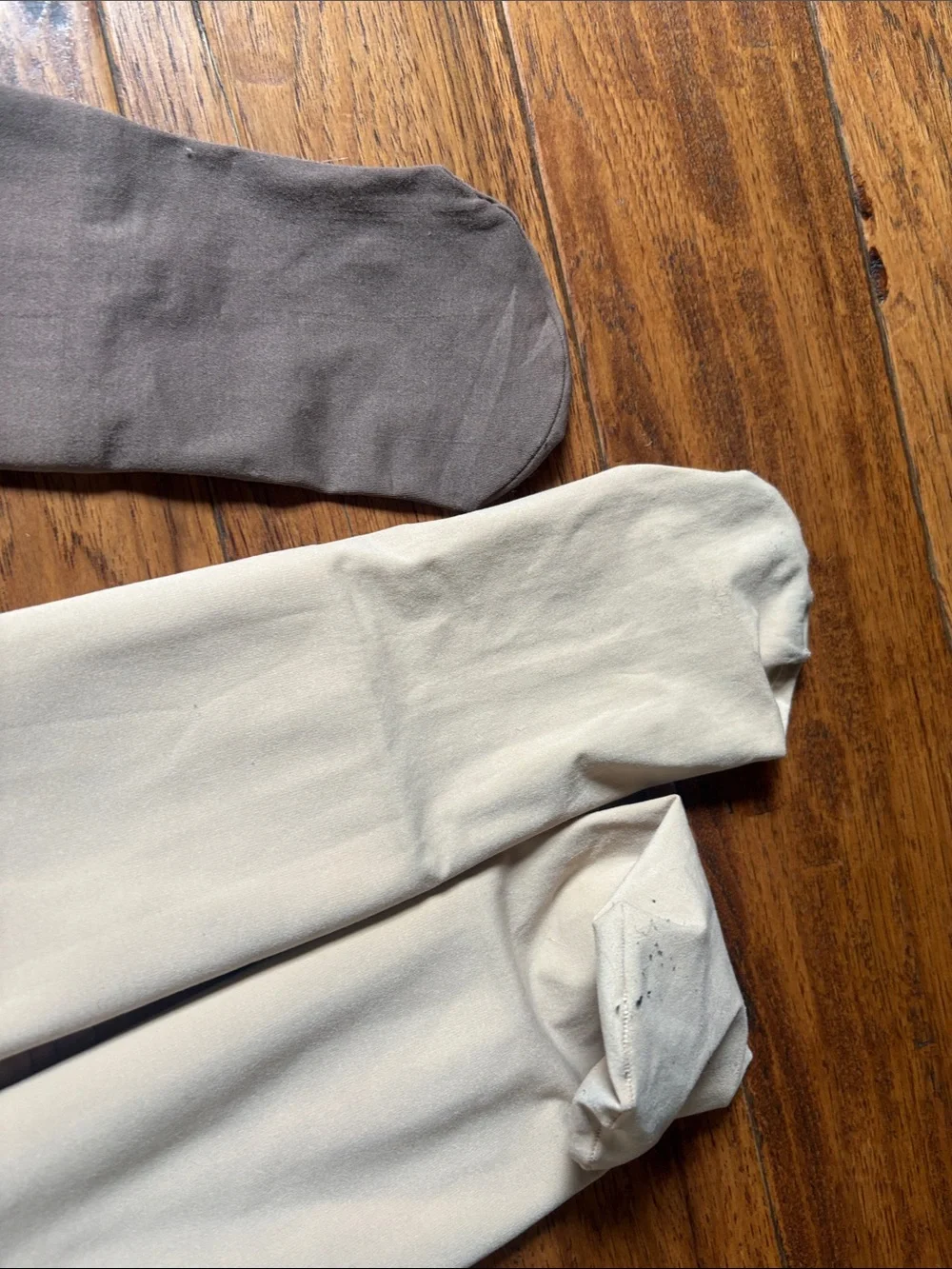 Cozy Fleece lined Tights - Cream & Brown (2-Pack)